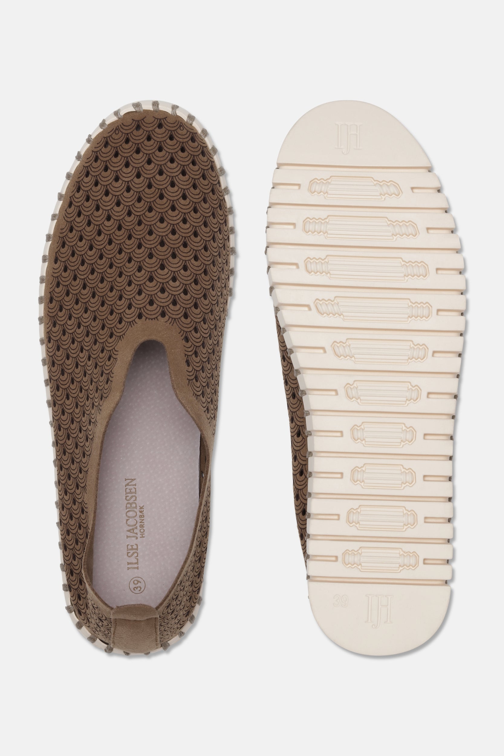 Instappers TULIP3275 beige zool | Mocca | Shoes | Ilse Jacobsen