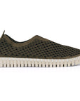 Instappers TULIP3275 beige zool - 465 Deep Olive | Deep Olive | Shoes | Ilse Jacobsen