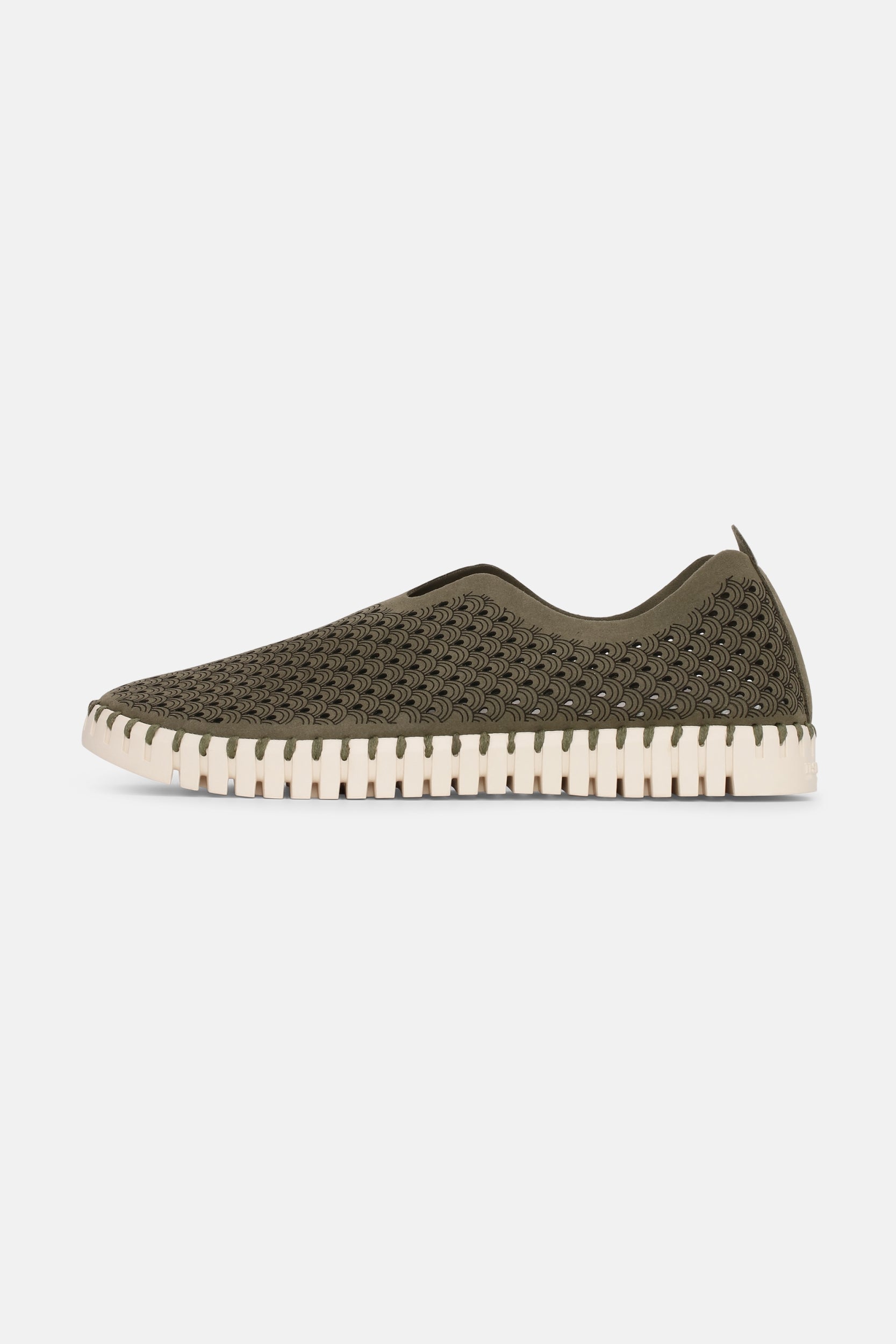 Instappers TULIP3275 beige zool | Deep Olive | Shoes | Ilse Jacobsen