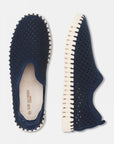 Instappers TULIP3275 beige zool | Dark Indigo | Shoes | Ilse Jacobsen