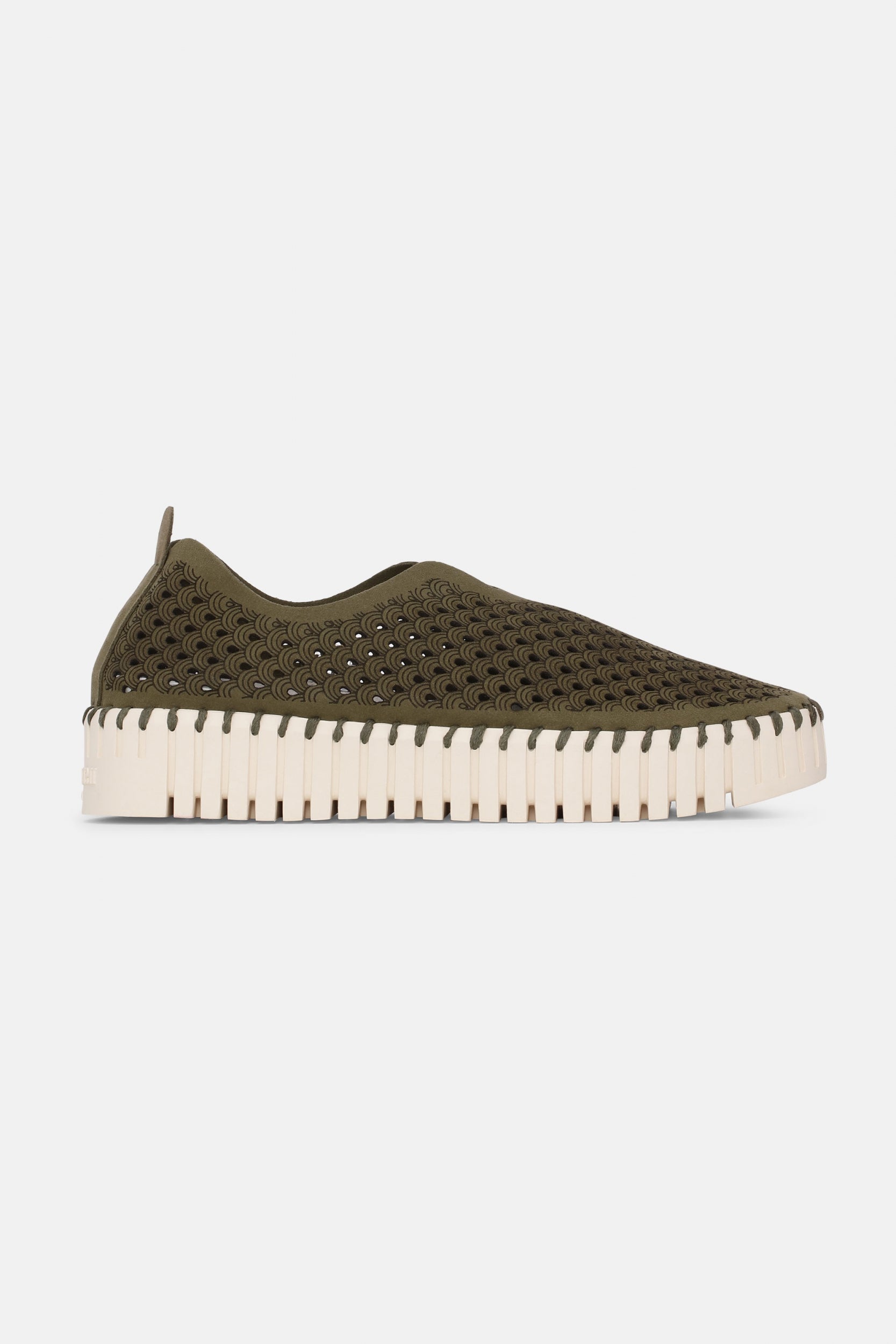 Tulip instapper met plateauzool TULIP3373 | Deep Olive | Shoes | Ilse Jacobsen