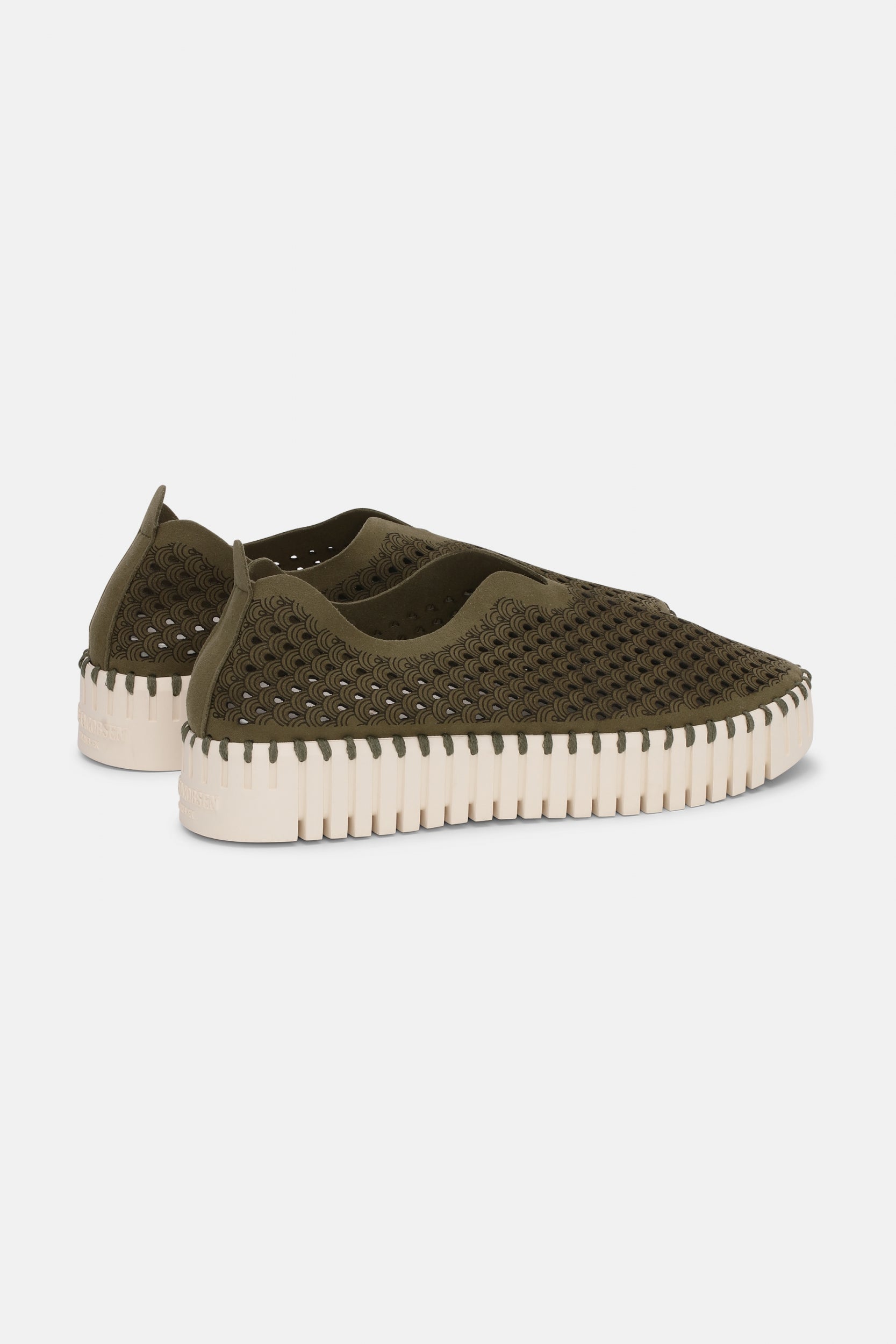 Tulip instapper met plateauzool TULIP3373 | Deep Olive | Shoes | Ilse Jacobsen