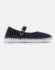 Tulip Ballerina TULIP3476 | Dark Indigo White | Shoes | Ilse Jacobsen