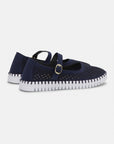 Tulip Ballerina TULIP3476 | Dark Indigo White | Shoes | Ilse Jacobsen