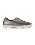 Instappers TULIP3576W witte zool - 718 Gun Metal | Metal | Shoes | Ilse Jacobsen
