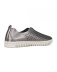 Instappers TULIP3576W witte zool - 718 Gun Metal | Metal | Shoes | Ilse Jacobsen