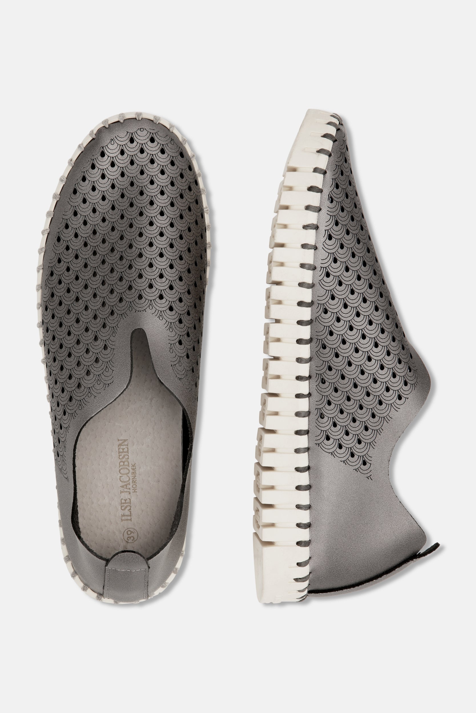 Metallic Instappers TULIP3576 | Metal | Shoes | Ilse Jacobsen