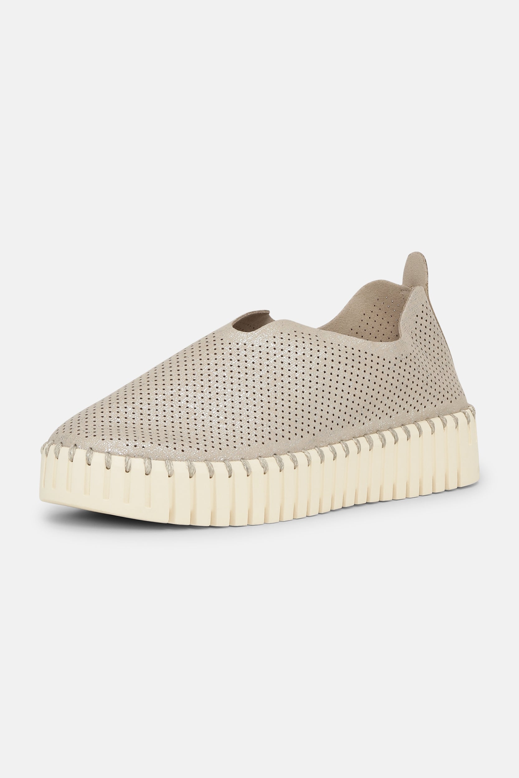 Platform Instappers TULIP3577 | Silver Pearled Ivory | Shoes | Ilse Jacobsen