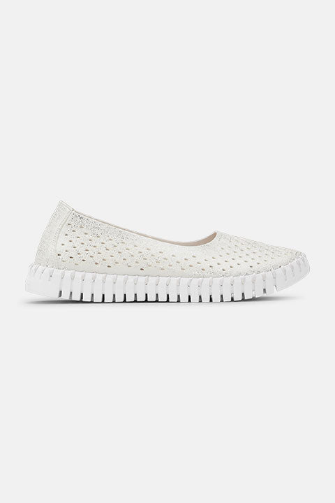Tulip Ballerina TULIP3578 | White White | Shoes | Ilse Jacobsen