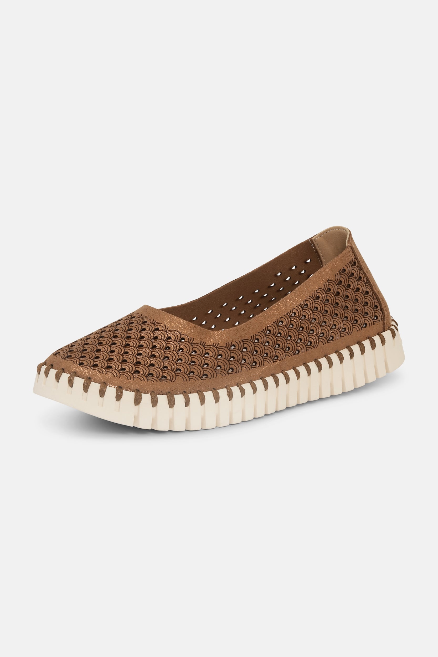 Tulip Ballerina TULIP3578 | Nougat Pearled Ivory | Shoes | Ilse Jacobsen