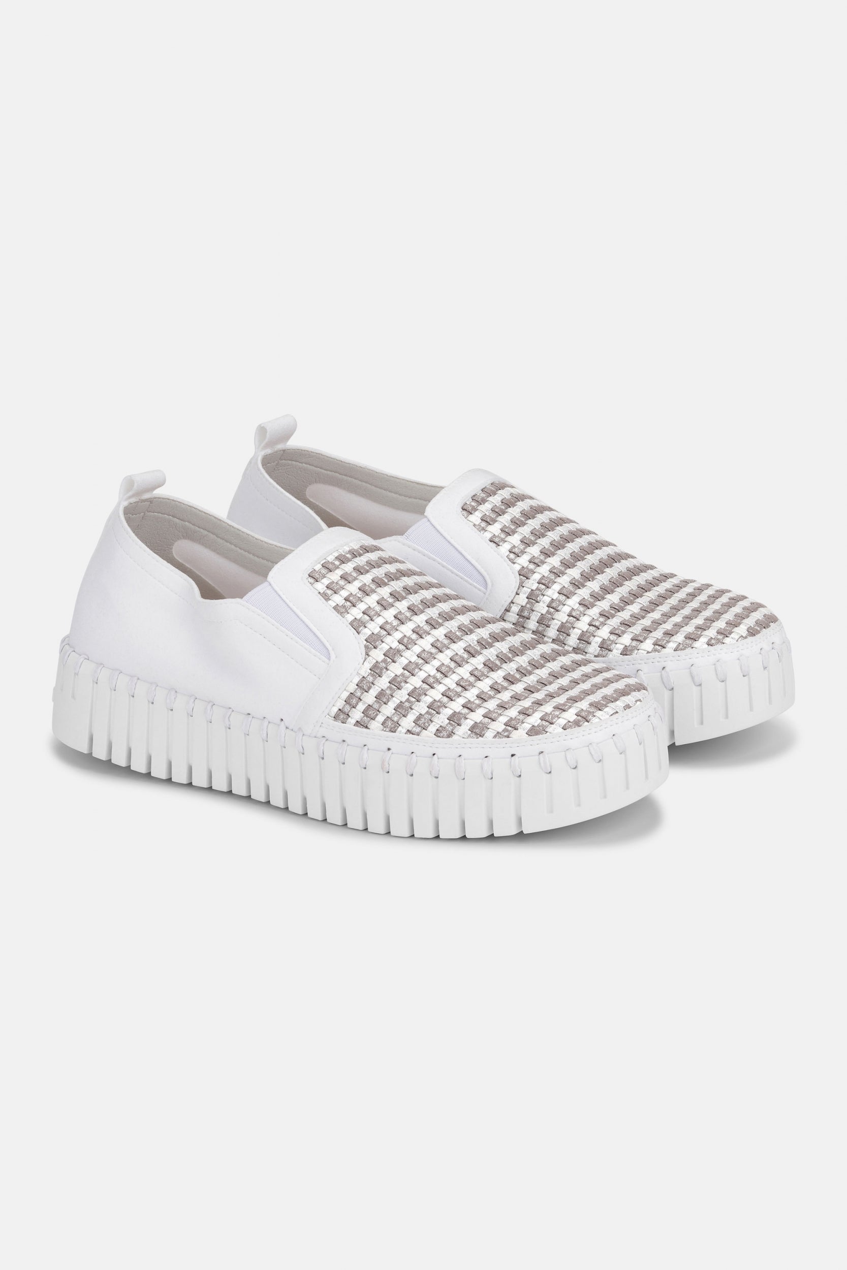 Instappers Platform TULIP3876 beige zool | White White | Shoes | Ilse Jacobsen