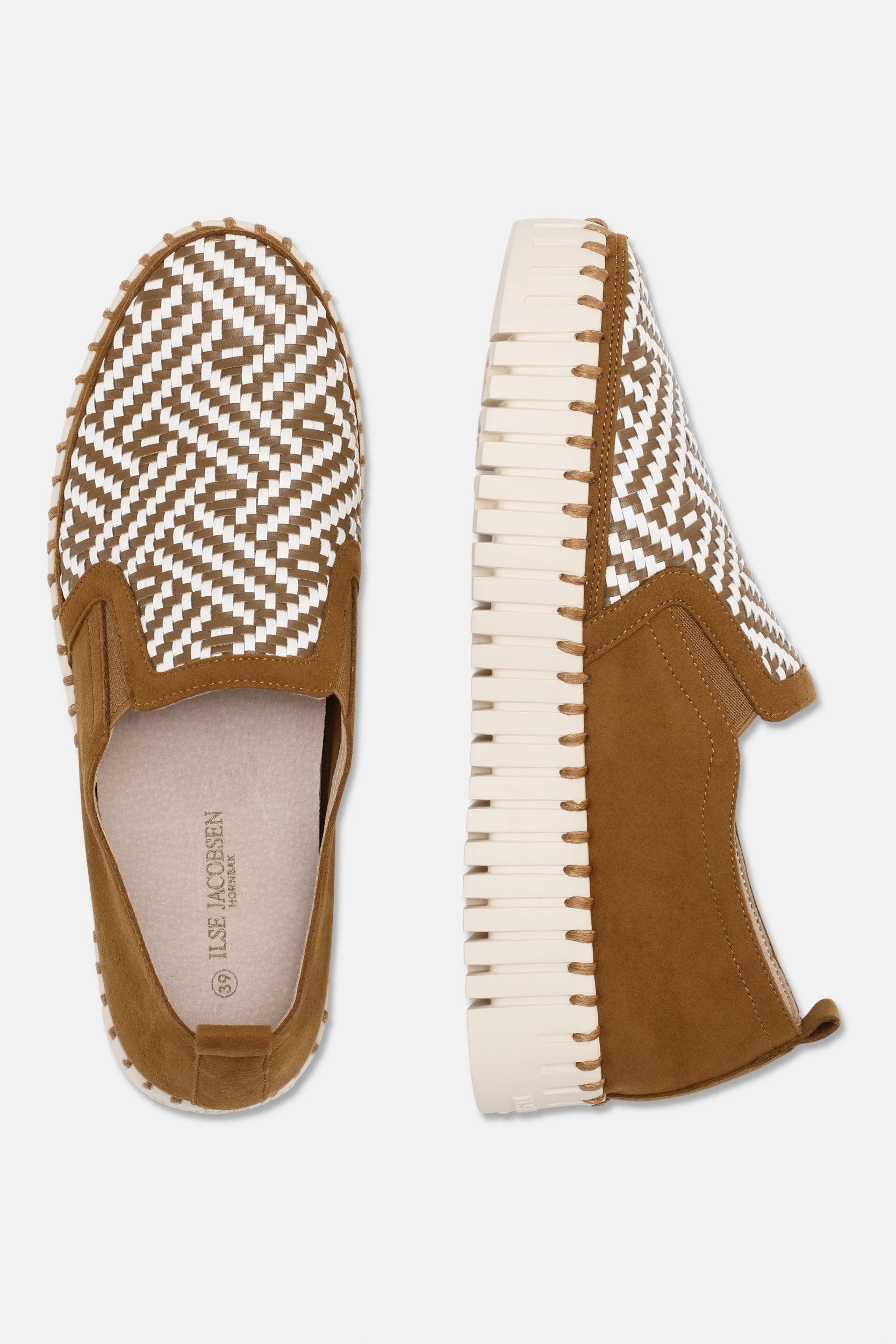 Instappers Platform TULIP3876 beige zool | Cashew | Shoes | Ilse Jacobsen