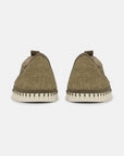 Instappers Heren Tulip3885 beige zool | Deep Olive Pearled Ivory | Shoes | Ilse Jacobsen