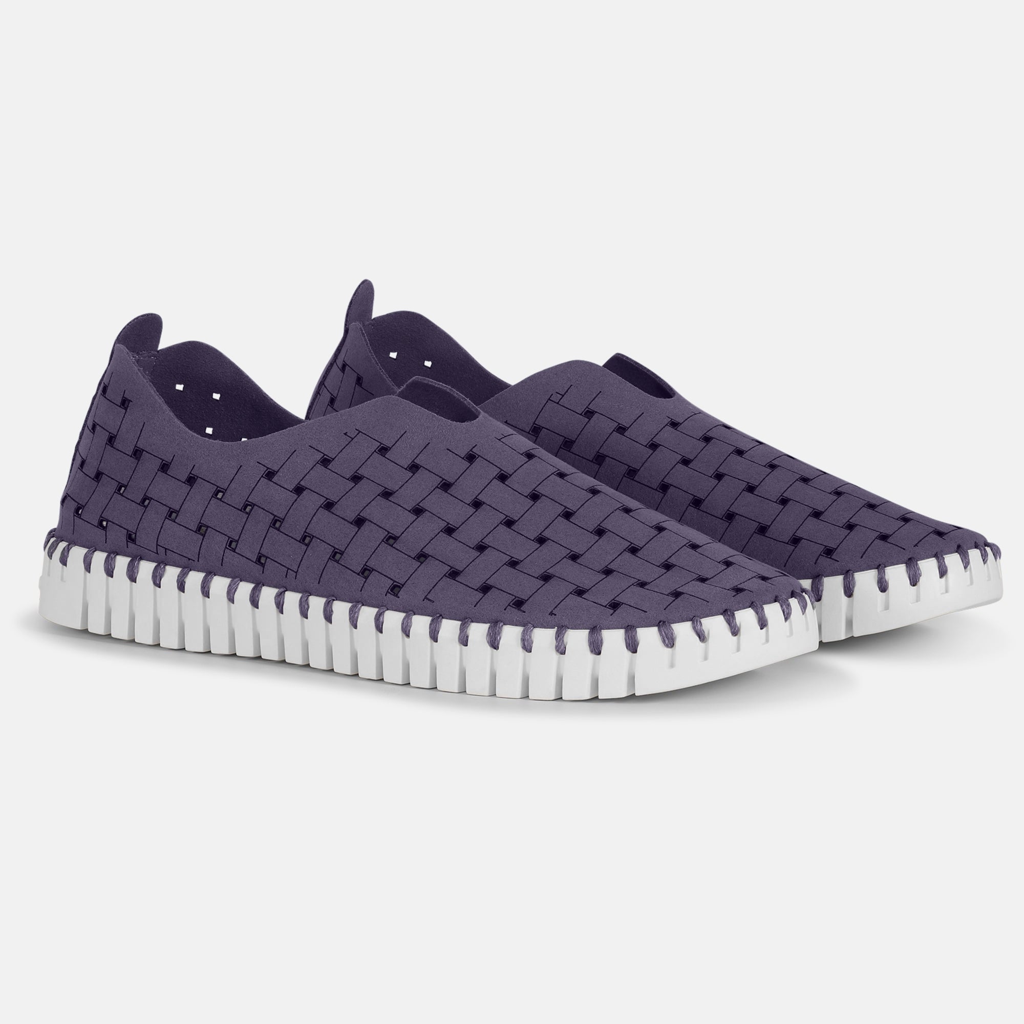 Instappers TULIP4030W witte zool | Navy | Shoes | Ilse Jacobsen