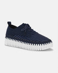 Sneakers TULIP4094 | Dark Indigo White | Shoes | Ilse Jacobsen