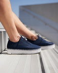Sneakers TULIP4094 | Dark Indigo White | Shoes | Ilse Jacobsen