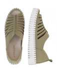 Instapsandalen TULIP9376W witte zool - 410 Army | Army | Shoes | Ilse Jacobsen