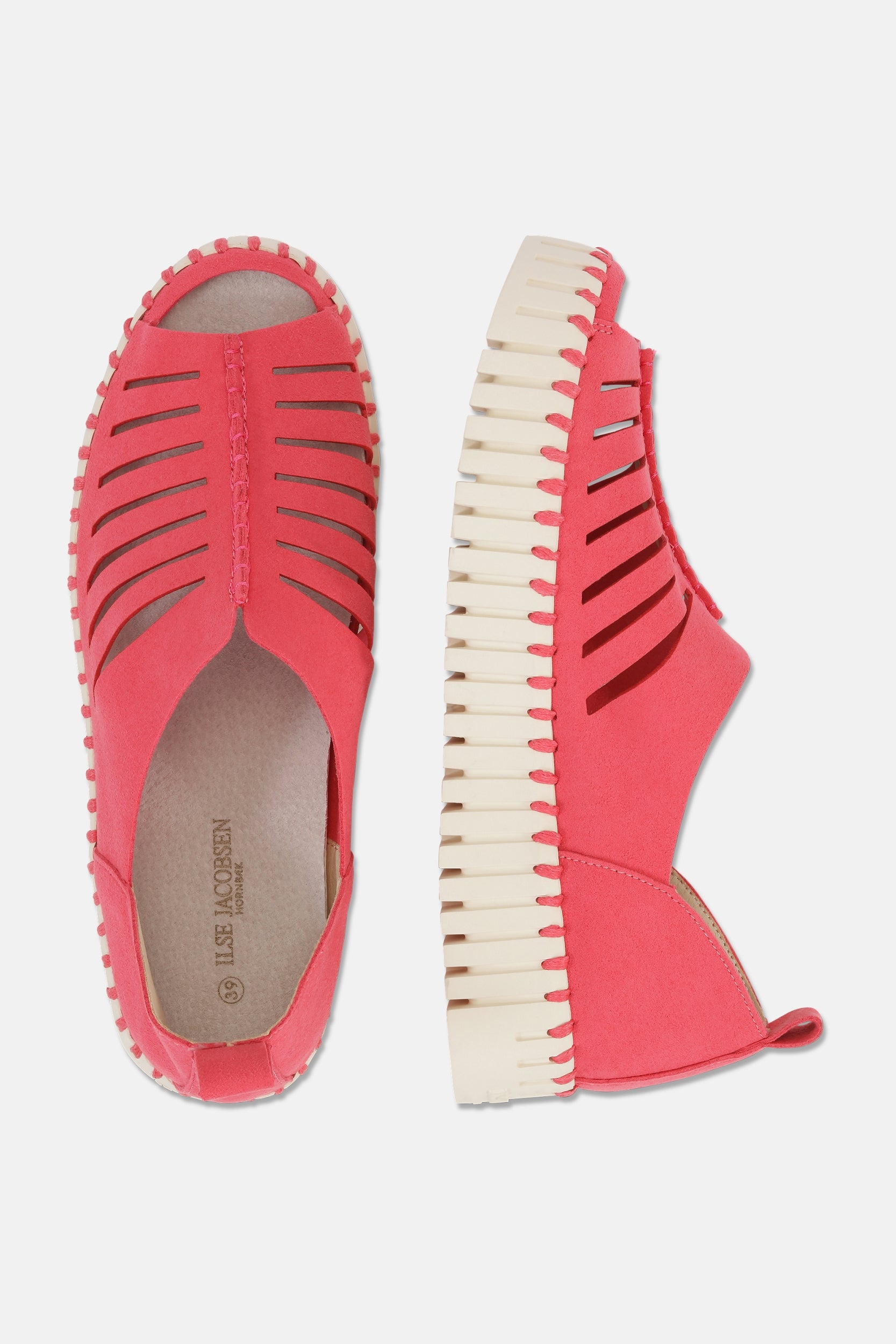 Instapsandalen TULIP9376 beige zool | Viva Magenta | Shoes | Ilse Jacobsen