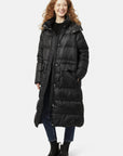 Lange Donzen Winterjas WALK11 | Black | Coat | Ilse Jacobsen