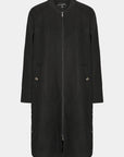Lange Jas WOOLEN02 - 001 Black | Black | Coat | Ilse Jacobsen