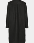 Lange Jas WOOLEN02 - 001 Black | Black | Coat | Ilse Jacobsen