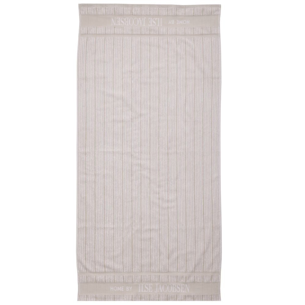 Badhanddoek | Sand Beige Stripes | Bath Collection | Ilse Jacobsen