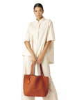 Reversible Tote bag BAG08 M - 254720 Burnt Caramel Copper | Burnt Caramel Copper | Bag | Ilse Jacobsen