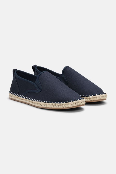 Canvas Espadrille voor Heren CANVASMEN01 | Dark Indigo Wheat | Shoes | Ilse Jacobsen