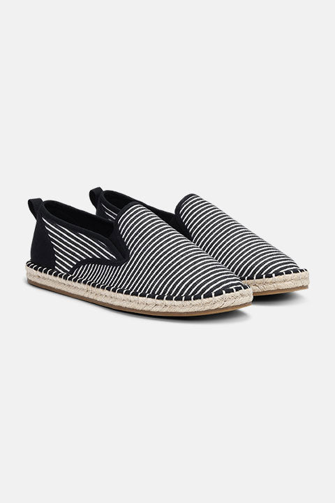 Canvas Espadrille voor Heren CANVASMEN02 | Black Wheat | Shoes | Ilse Jacobsen