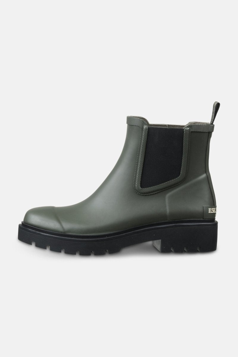 Chelsea regenlaarzen RUBSTEP02 | Army Black | Shoes | Ilse Jacobsen