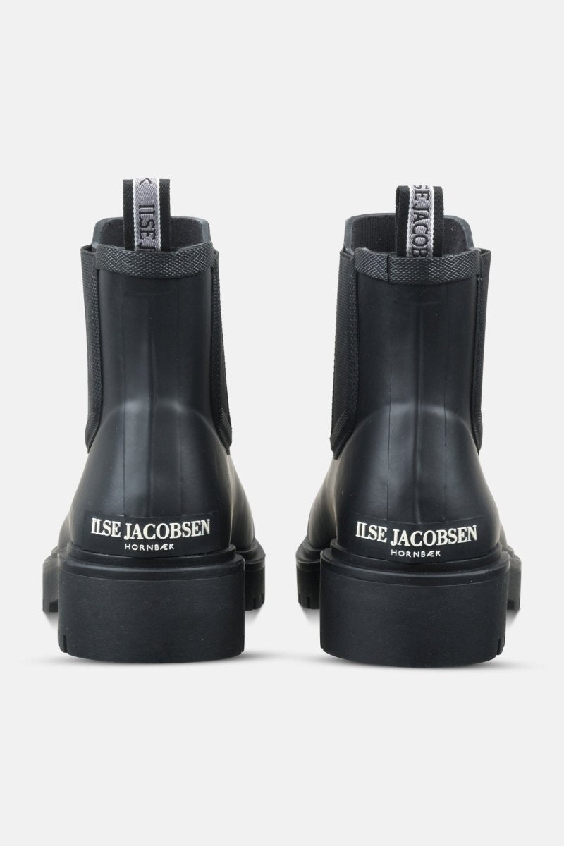 Chelsea regenlaarzen RUBSTEP02 | Black Black | Shoes | Ilse Jacobsen