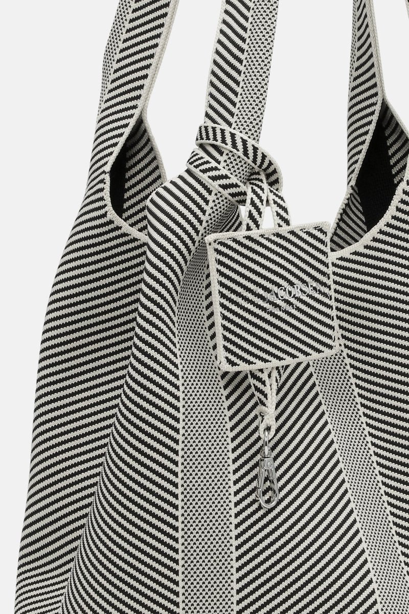 Gebreide Tas KNITTY01 | Milk Creme Black | Accessories | Ilse Jacobsen