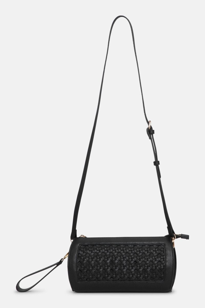 Gevlochten Clutch BRAID04 | Black Black | Bag | Ilse Jacobsen