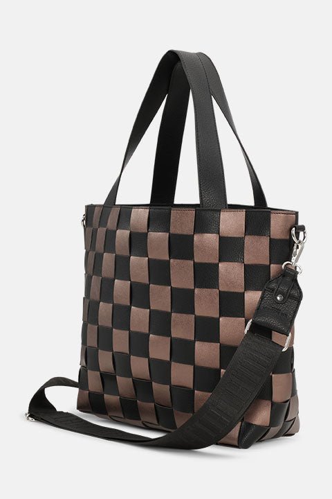 Gevlochten Shoulder Tas met Strap CHIP11 | Cocoa Brown | Bag | Ilse Jacobsen
