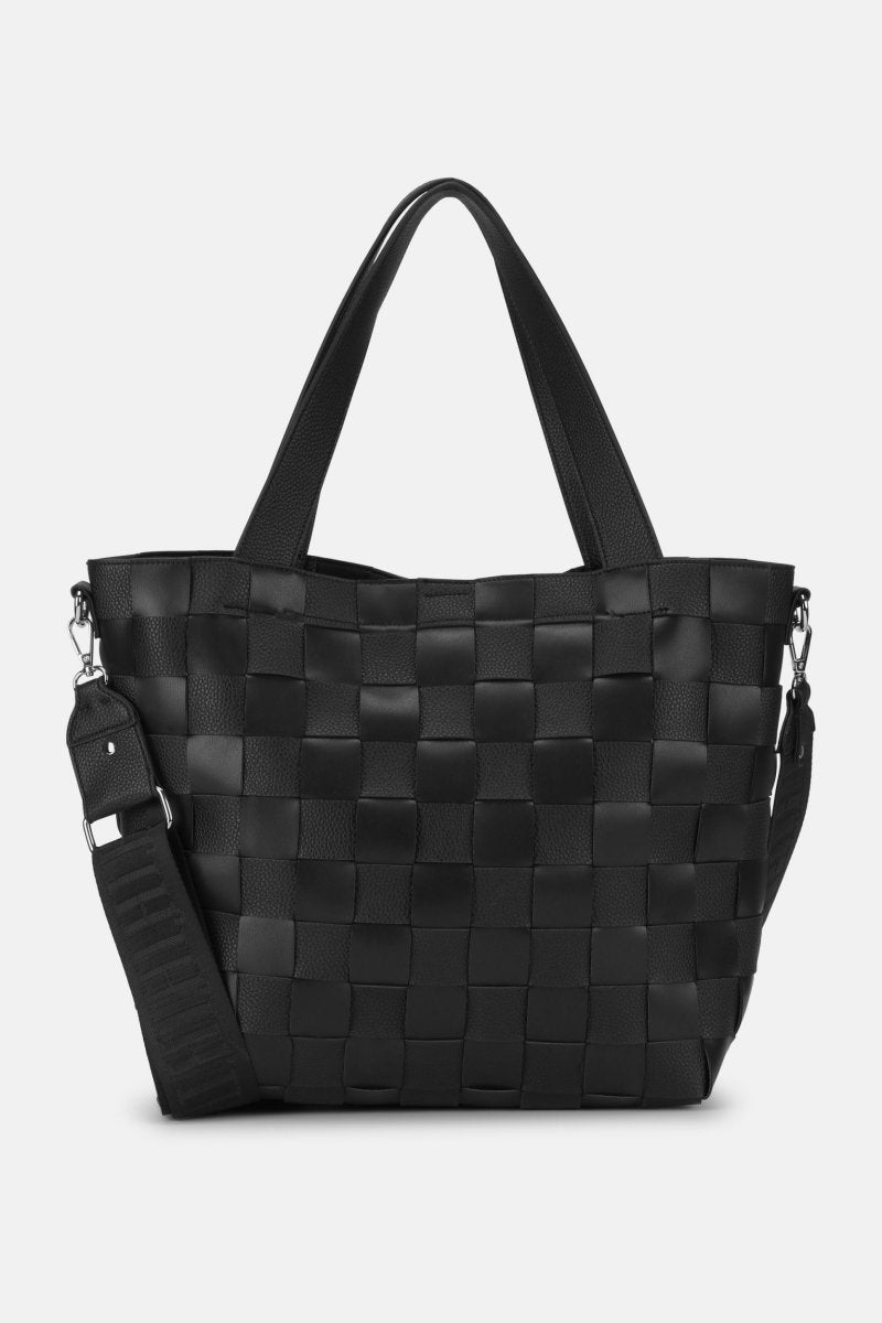 Gevlochten Crossbody Shopper CHIP01 | Black | Bag | Ilse Jacobsen