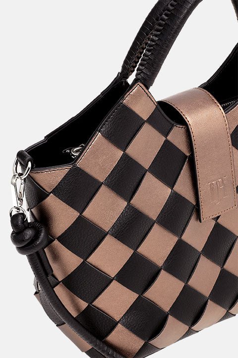 Gevlochten Handtas CHIP14 | Cocoa Brown | Accessories | Ilse Jacobsen
