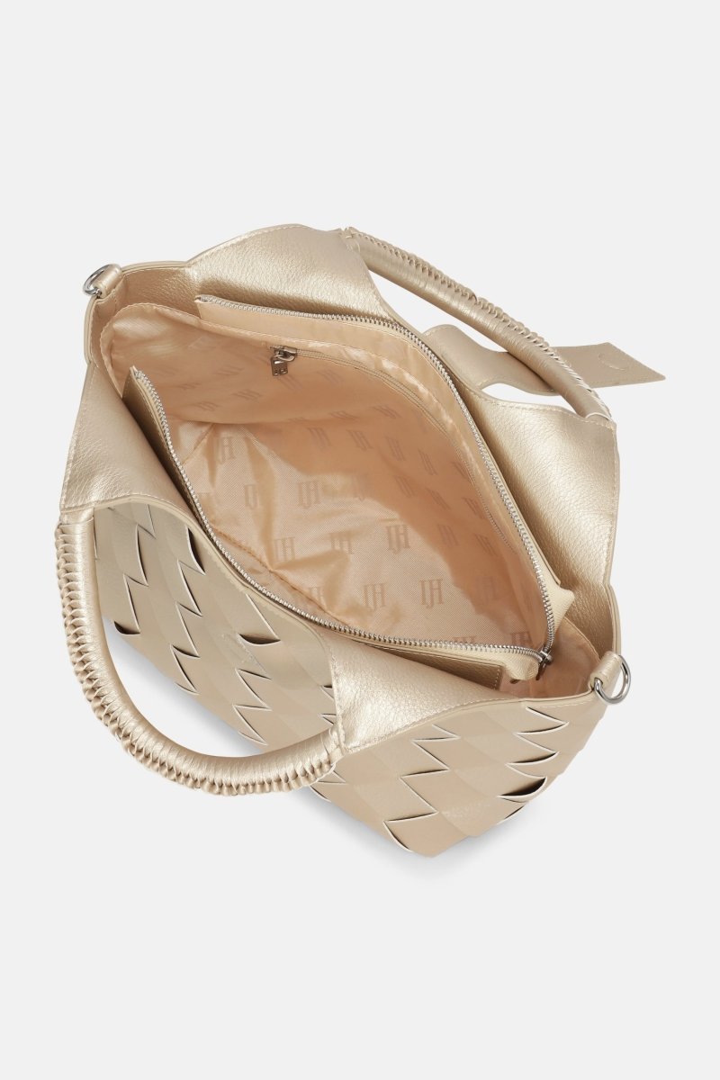 Gevlochten Handtas CHIP14 | Platin | Accessories | Ilse Jacobsen