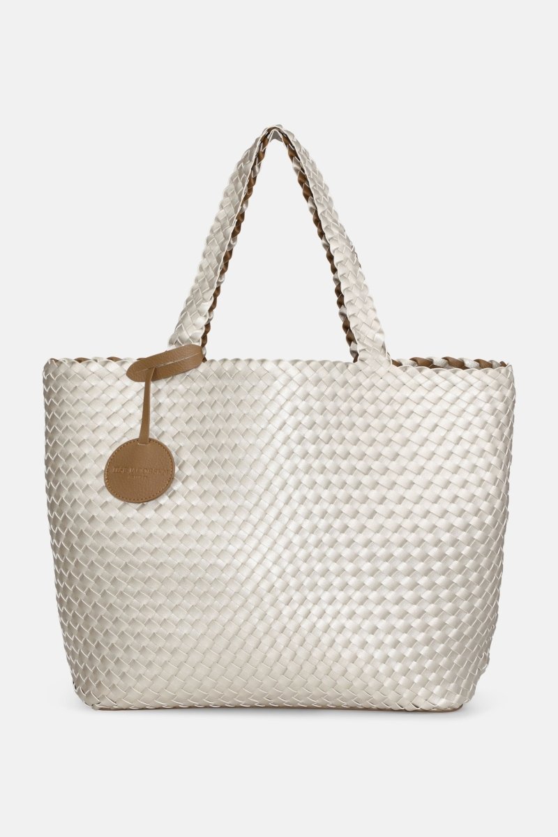 Gevlochten Tas BAG06CMAXI | Goldy Sand Dollar Metallic | Bag | Ilse Jacobsen