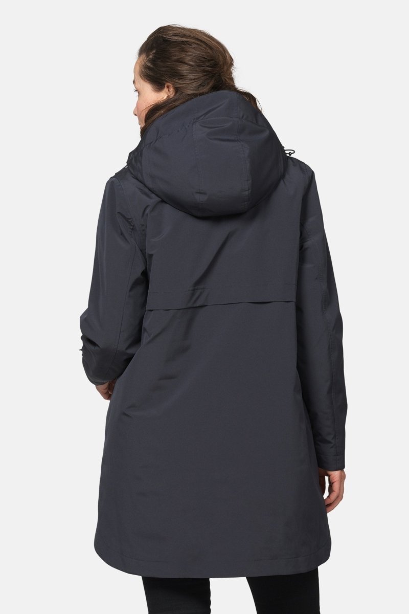 Gevoerde regenjas DASHRAIN02 | Dark Indigo | Jacket | Ilse Jacobsen