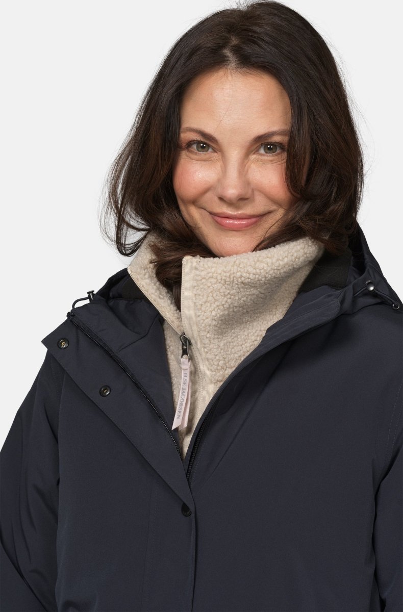 Gevoerde regenparka DASHRAIN01 | Black | Jacket | Ilse Jacobsen