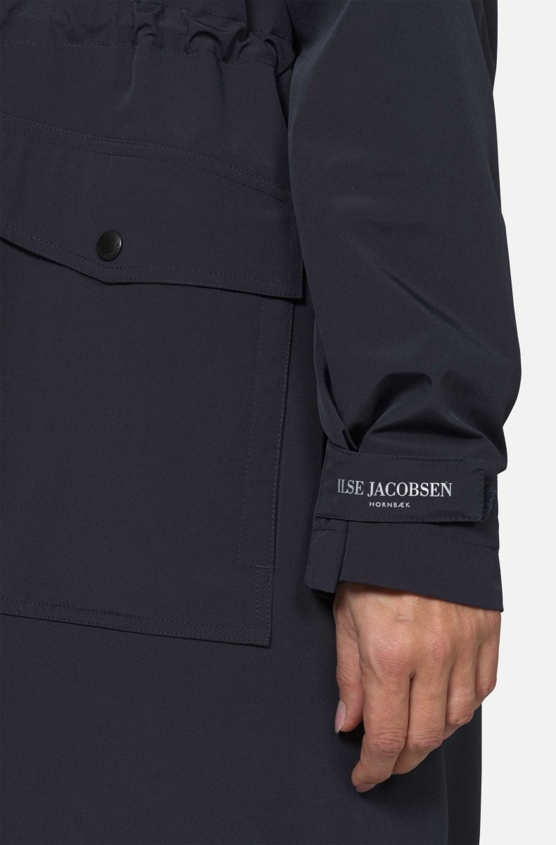 Gevoerde regenparka DASHRAIN01 | Dark Indigo | Jacket | Ilse Jacobsen