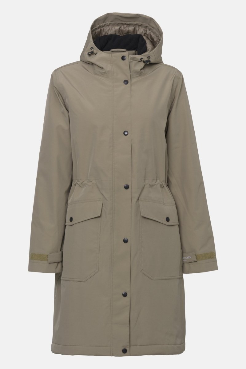Gevoerde regenparka DASHRAIN01 | Greige | Jacket | Ilse Jacobsen