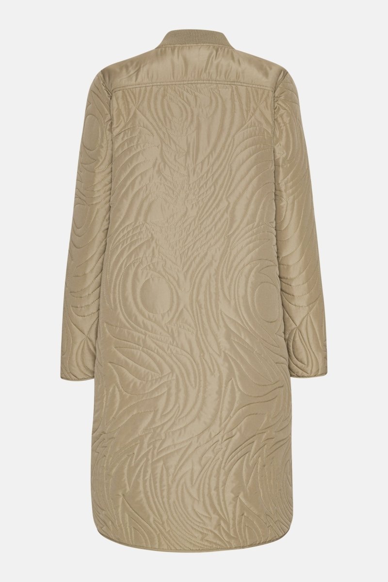Gewatteerd Jack DUNE06 | Greige | Coat | Ilse Jacobsen