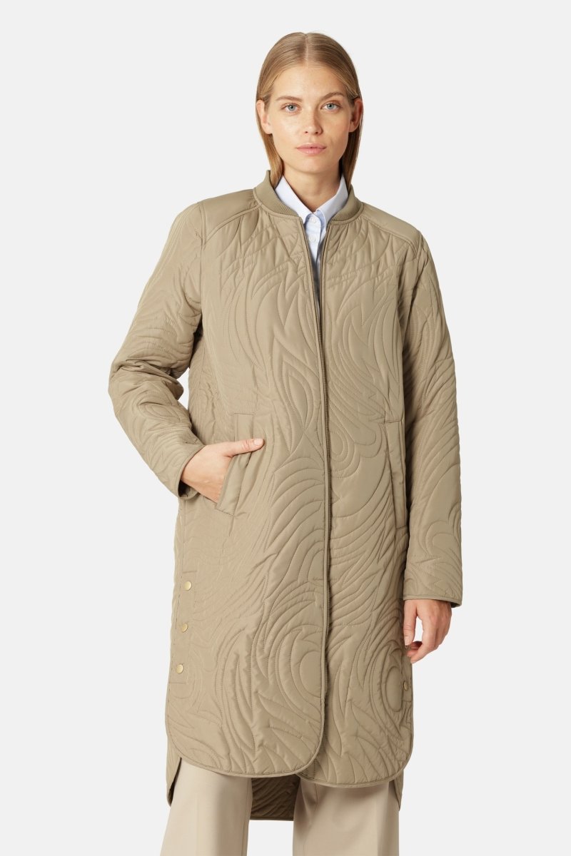 Gewatteerd Jack DUNE06 | Greige | Coat | Ilse Jacobsen