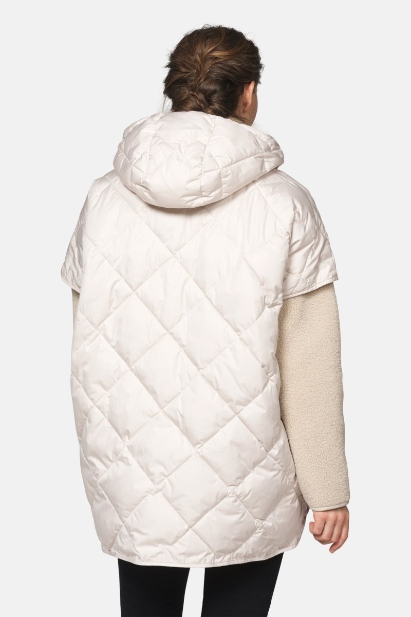 Gewatteerde cape PEPPY12 | Silver Grey - Ilse Jacobsen