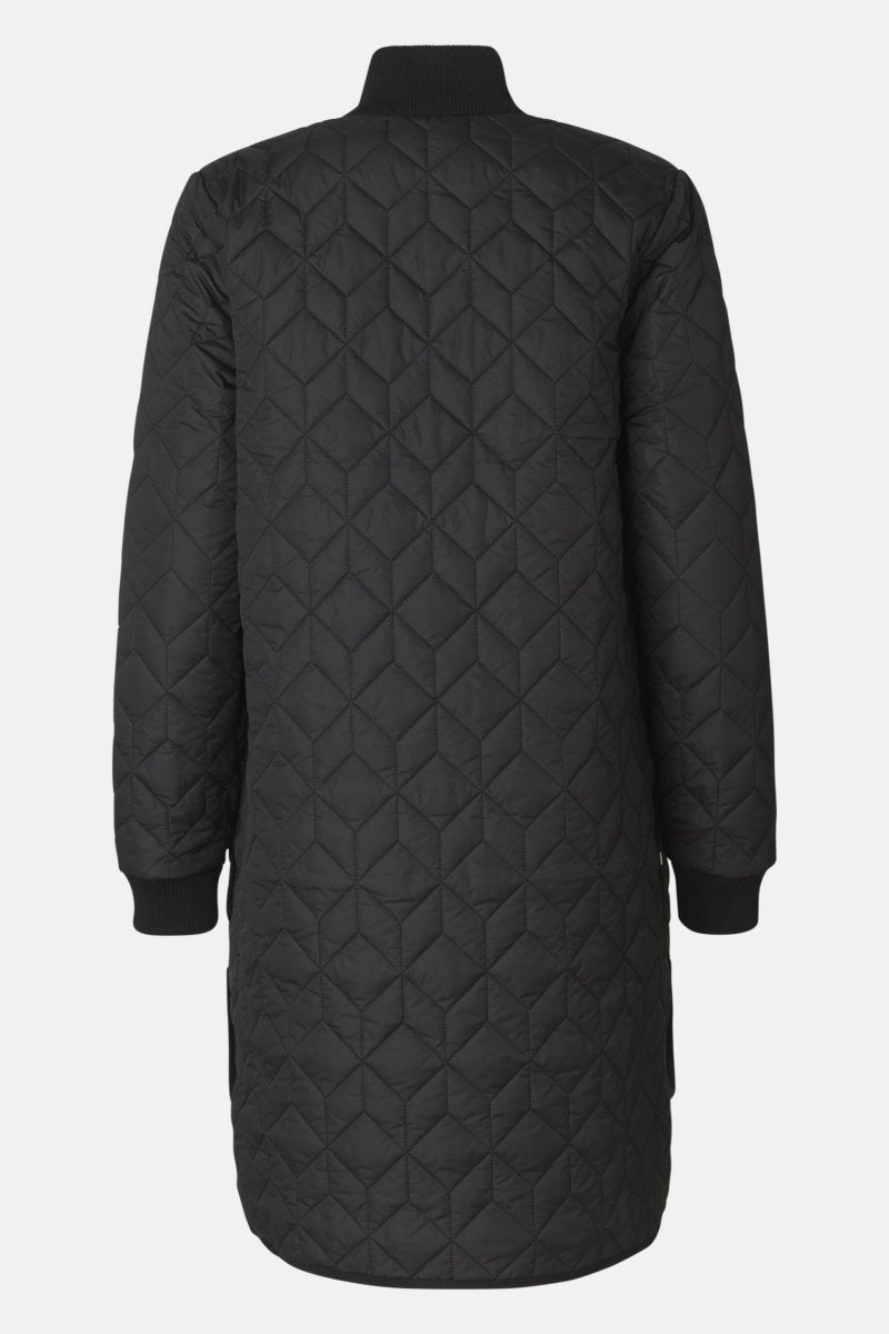 Gewatteerde jas ART06 | Black | Coat | Ilse Jacobsen