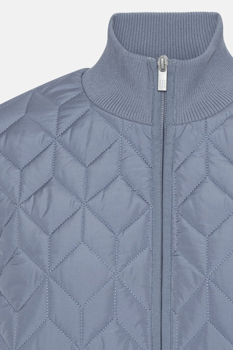 Gewatteerde jas ART06 | Grey Blue | Coat | Ilse Jacobsen