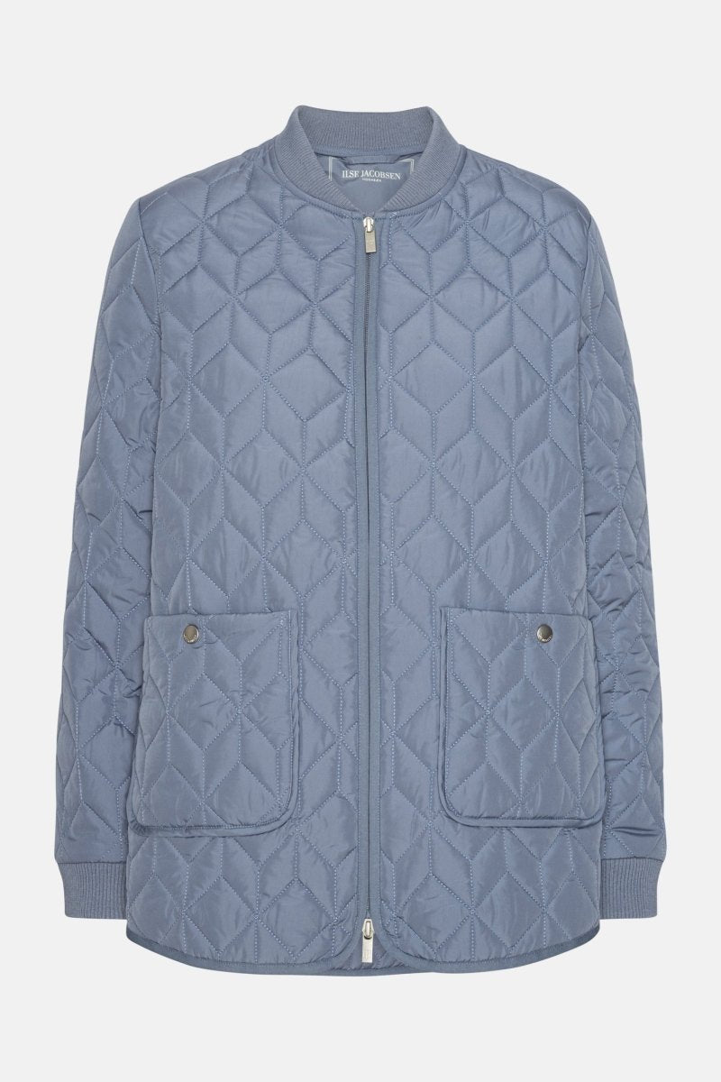 Gewatteerde Tussenjas ART45 | Grey Blue | Jacket | Ilse Jacobsen