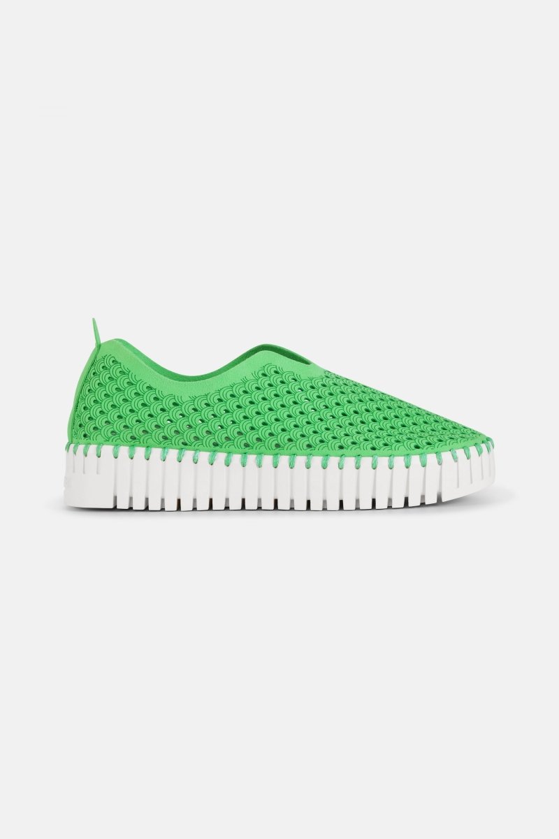 Instappers Platform TULIP3373W witte zool | Bright Green | Shoes | Ilse Jacobsen