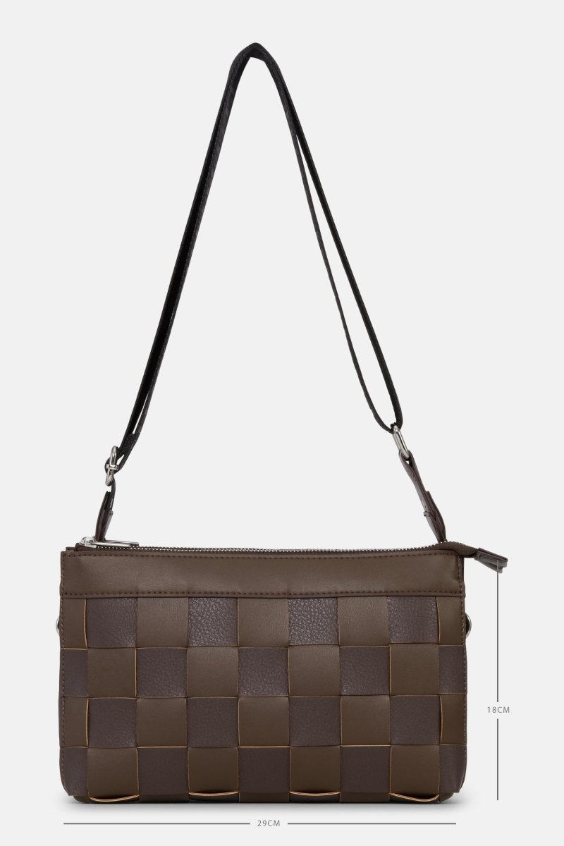 Kleine Crossbody Tas CHIP12 | Chocolate Brown | Bag | Ilse Jacobsen